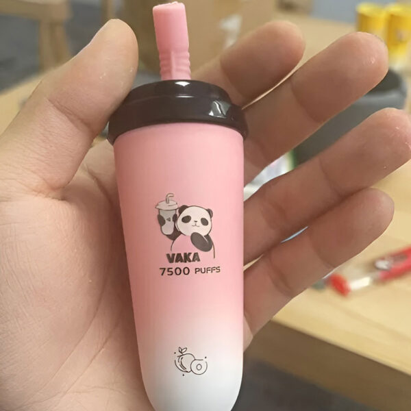 VAKA奶茶杯-實物 VAKA奶茶杯 7500 PUFFS 可充電拋棄式電子煙 711到付
