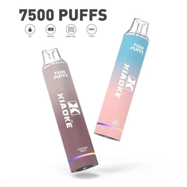 6-1.jpg XIAOKE 7500 PUFFS 梟客棄式抛電子煙 一次性霧化桿推薦·