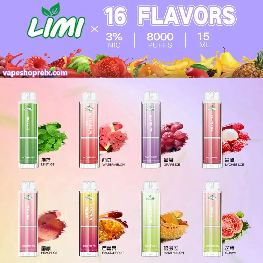 limi 8000 Limi-8000-Puffs-口味