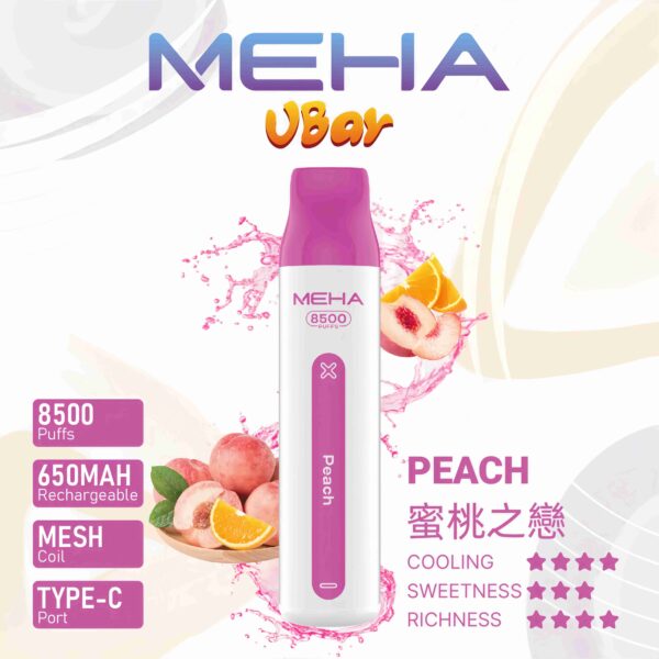 Meha Vbar 8500 Puffs 拋棄式電子煙 台灣一次性電子煙推薦 現貨